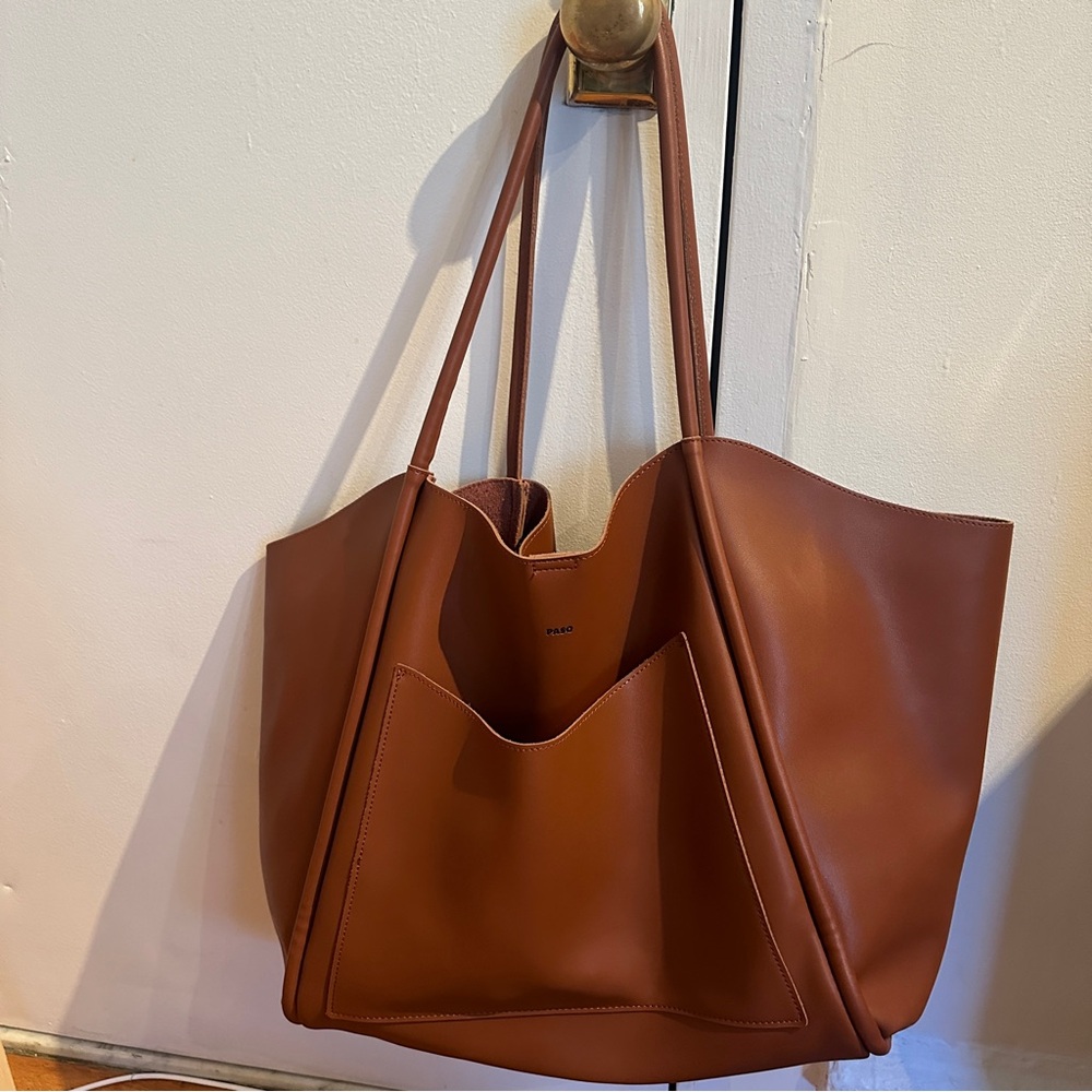 Large brown tote bag